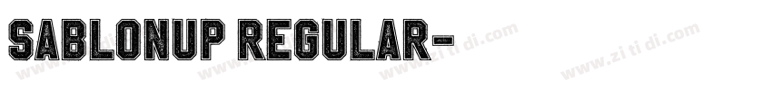 SablonUp Regular字体转换